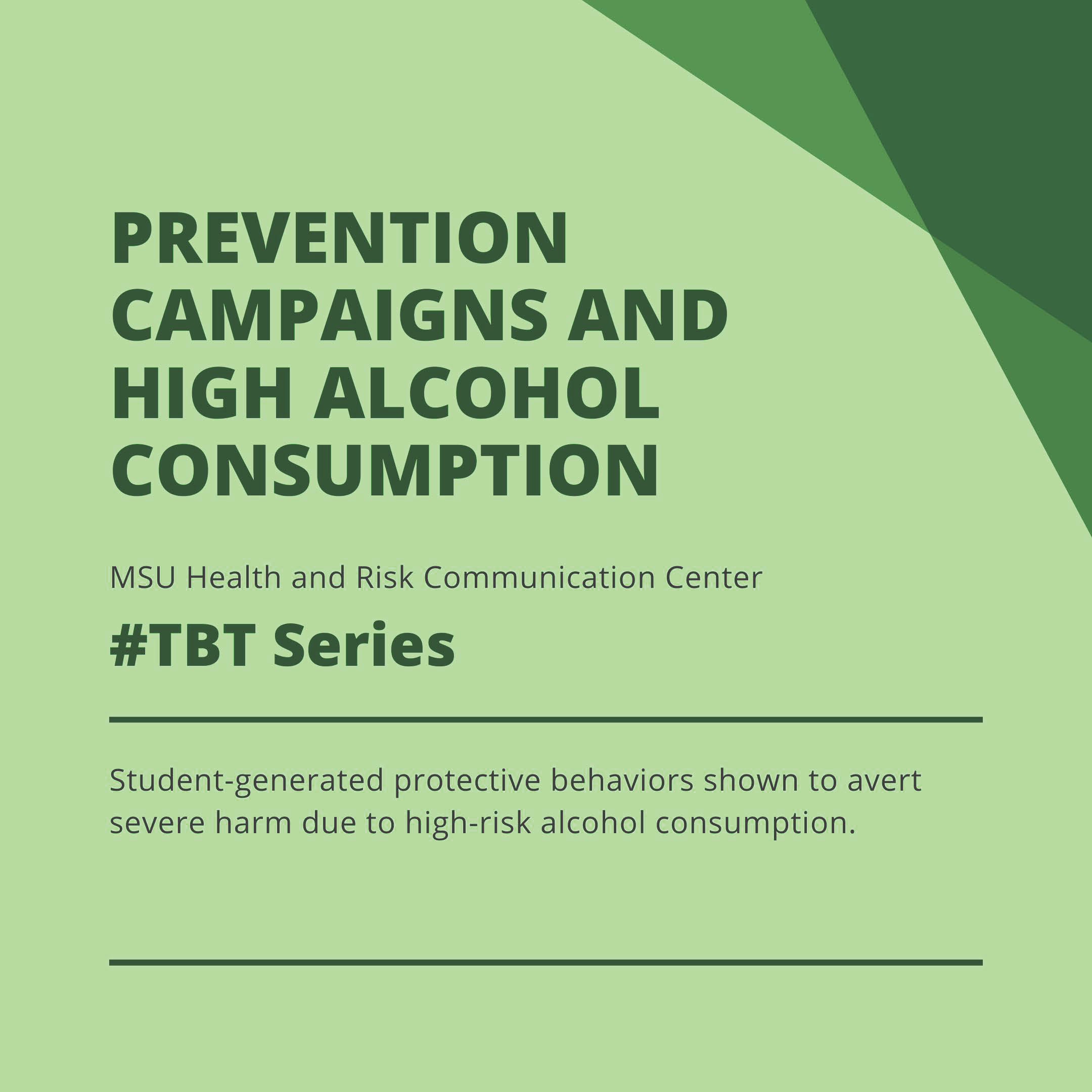 Student-Generated Protective Behaviors to Avert Severe Harm Due to High-Risk Alcohol Consumption